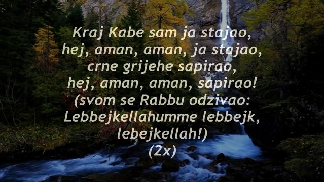 Kraj Kabe sam ja stajao - Bosanska ilahija/Senad Podojak (studijska matrica)