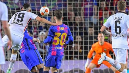 Barcelona, Avrupa Ligi'nde hezimete uğradı! Galatasaray'ın yapamadığını, Eintracht Frankfurt yaptı
