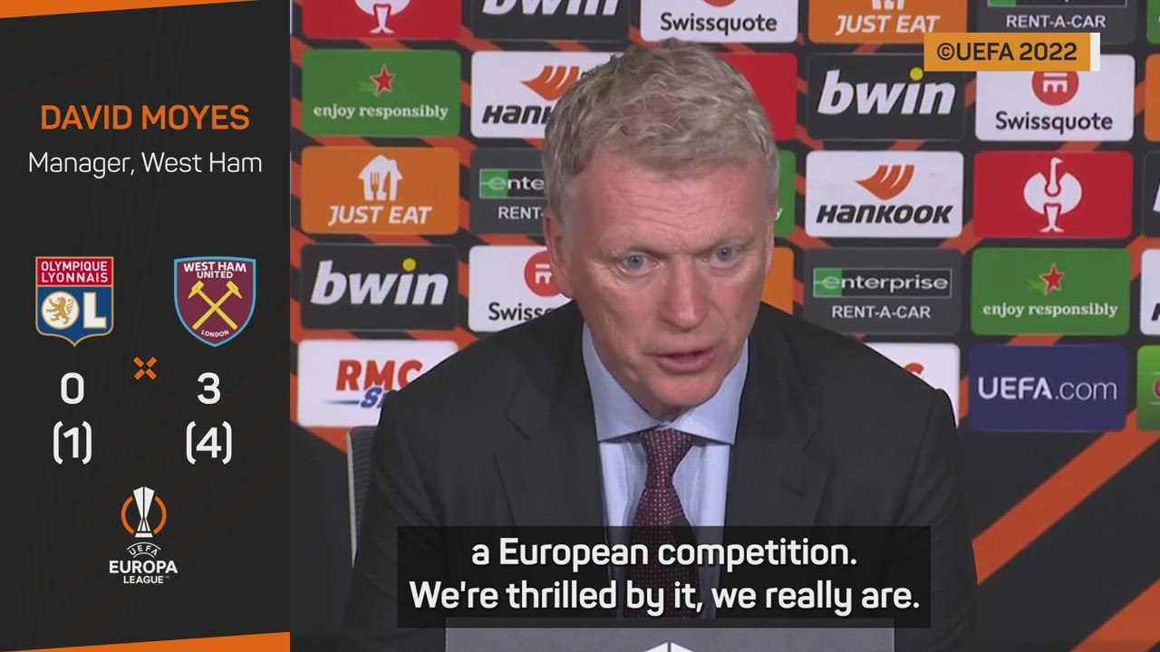 Moyes eyes final after West Ham reach Europa League semis