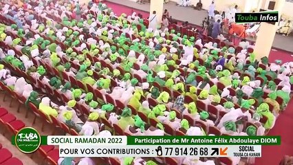 Touba Ça Kanam: Felix Antoine Diome fait un don de 10 tonnes de riz