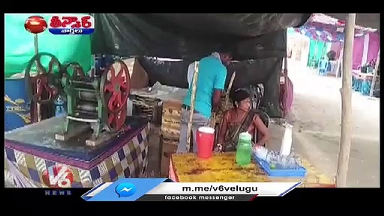 Business Merchants Serious On Officials Over Facilities Not Set Up In Tummidi Hatti Pushkaralu | V6