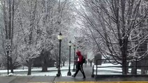 Storm hits the Pacific Northwest with both hail and snow