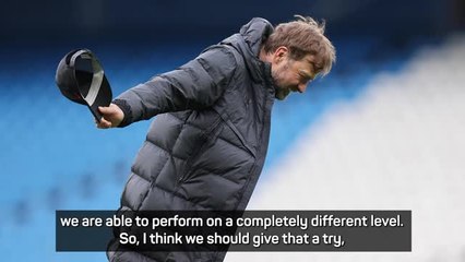 Klopp wants 'completely different level' from Liverpool against Man City
