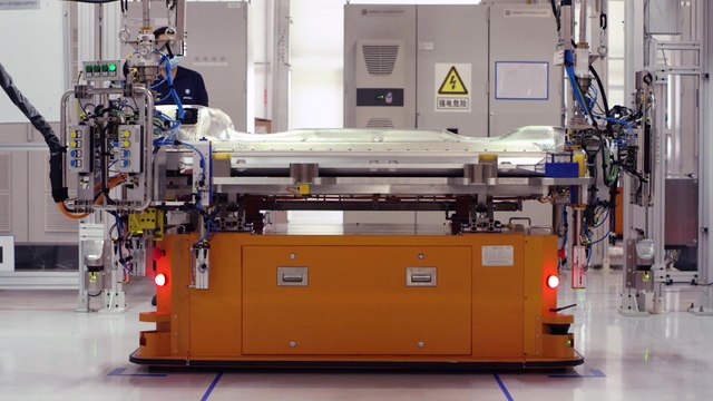 Production of high-voltage batteries at the Tiexi plant of BMW Brilliance Automotive, China