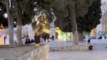 مواجهات بين الفلسطينيين وقوات الاحتلال في المسجد الأقصى
