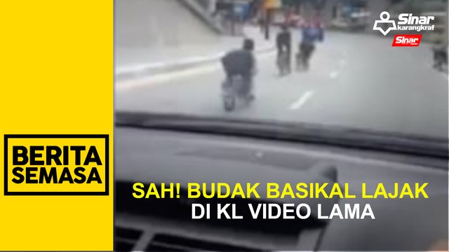 Sah! Budak basikal lajak di KL video lama