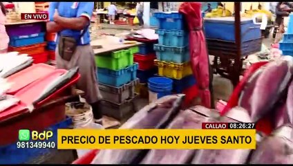 Callao: Así está el precio del pescado en Jueves Santo