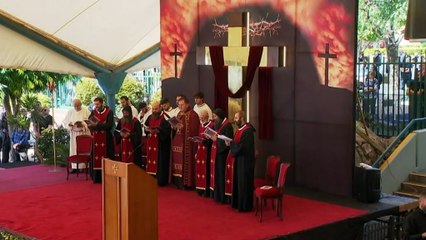 Anthony Albanese attends Good Friday service
