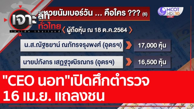 CEO นอท เปิดศึกตำรวจ 16 เม.ย. แถลงชน: เจาะลึกทั่วไทย (15 เม.ย. 65)
