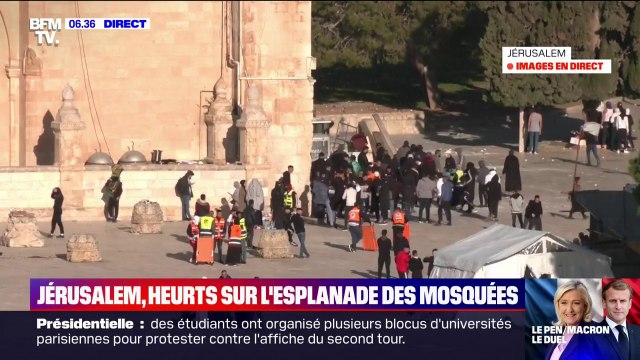 Des heurts entre manifestants palestiniens et policiers israéliens sur l'esplanade des Mosquées à Jérusalem