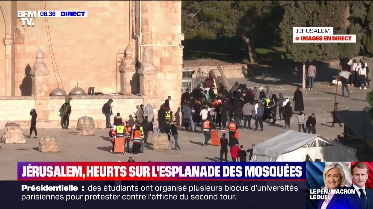 Des heurts entre manifestants palestiniens et policiers israéliens sur l'esplanade des Mosquées à Jérusalem