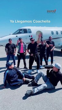 Firme Llega a Coachella en su avión privado