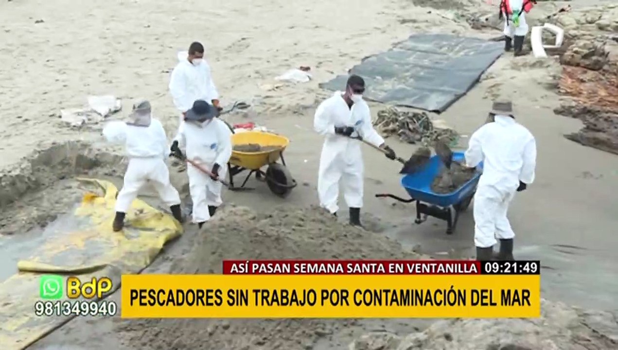 Ventanilla: Pescadores artesanales siguen sin trabajo por contaminación del mar