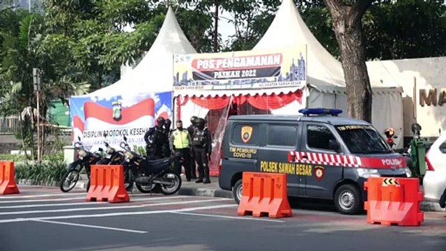 Pengamanan Misa Jumat Agung di Gereja Katedral Jakarta
