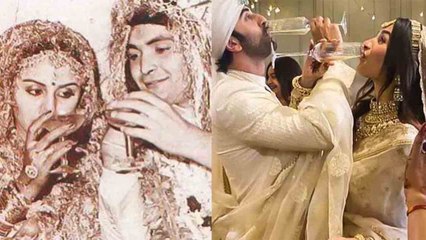 Alia Ranbir ने फालो किया Neetu Rishi के Wine वाला ट्रेंड Celebration | FilmiBeat