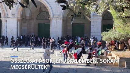 Palesztinok és izraeli biztonsági erők csaptak össze az Al-Aksza mecsetné