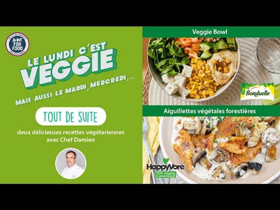 Recettes d’aiguillettes végétales forestières et veggie bowl - 750g