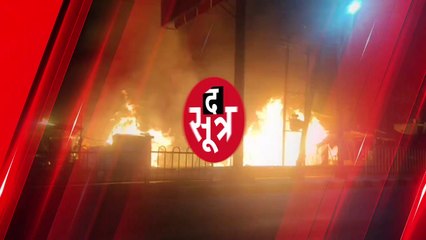 मेहगाब में डीपी की चिंगारी से भड़की आग, चपेट में आईं मंडी की दुकानें