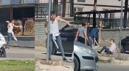 Tostun parasını ödemeyen alkollü şahıs dükkana taş ve sopalarla zarar verdi