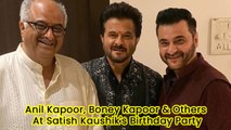 Anil Kapoor, Boney Kapoor & Others At Satish Kaushik's Birthday Party