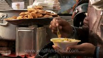 Street food near Govindpuri metro station, Delhi