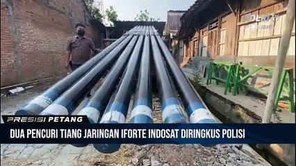 Dua Pencuri Tiang Jaringan Iforte Indosat Diringkus Polsek Grobogan