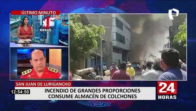 Bomberos piden refuerzos: reportan incendio de grandes proporciones en almacén de SJL