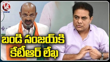 Minister KTR Writes Letter To BJP Chief Bandi Sanjay | V6 News