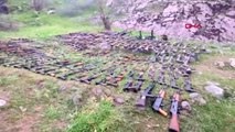 Son dakika... MSB: Irak'ın kuzeyinde PKK'ya ait silahlar ele geçirildi