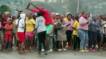 Protest in Durban after flooding cuts water and power