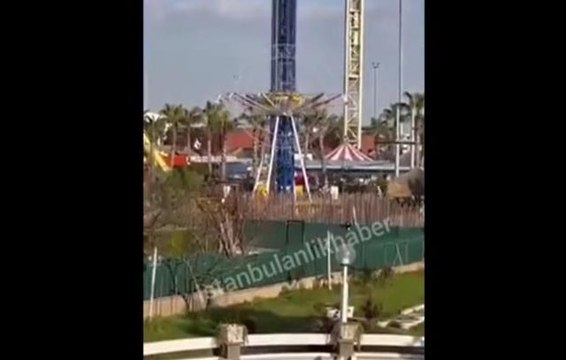 İstanbul'da lunaparkta dehşet anları! Uçan salıncakta ölümle burun buruna geldiler, o anlar kamerada