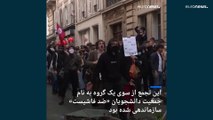 انتخابات ریاست جمهوری فرانسه؛ دانشجویان با شعار «نه ماکرون، نه لوپن» دانشگاه سوربن را تصرف کردند