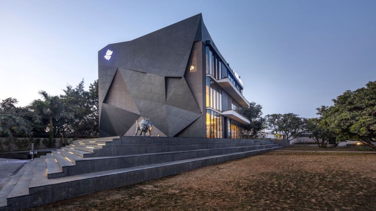 The Aventador Office Building in Hoshiarpur, #India by 23DC Architects