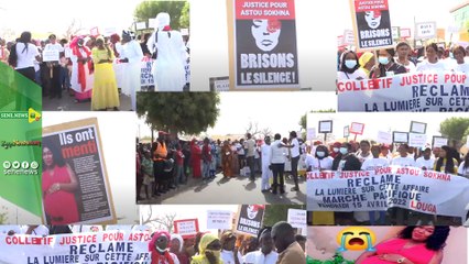 Marche pacifique à louga suite au décès de Astou sokhna à l’hôpital Amadou sakhir mbaye