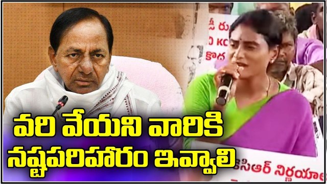 YSRTP Chief YS Sharmila Slams CM KCR | Praja Prasthanam Padayatra Day 56 | V6 News
