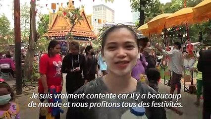 Cambodge: le Nouvel An khmer fêté en fanfare après deux ans de Covid