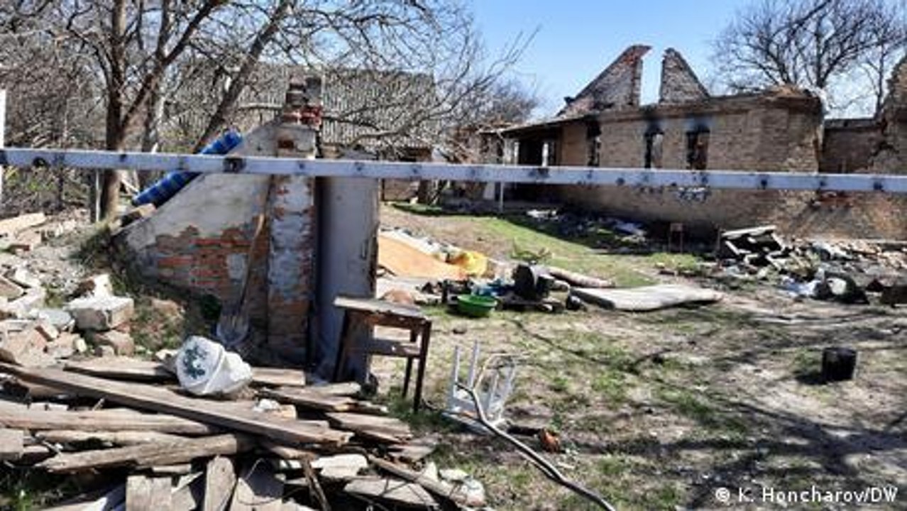 Russische Gräueltaten in Makariw