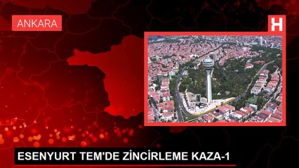TEM'de zincirleme kaza: 9 araç birbirine girdi, 6 yaralı var