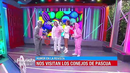 Los conejos de Pascua llegaron a La Revista con un huevo gigante de chocolate