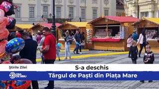 Știrile zilei la Sibiu - S-a deschis Târgul de Paști din Piața Mare, Piste de biciclete pe drumurile care leagă Sibiul de Ocna Sibiului și Cisnădioara şi Se remontează șinele mocăniței din spatele mall-ului