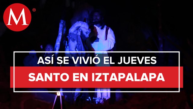 En Jueves Santo, asisten 45 mil personas a representación en Iztapalapa