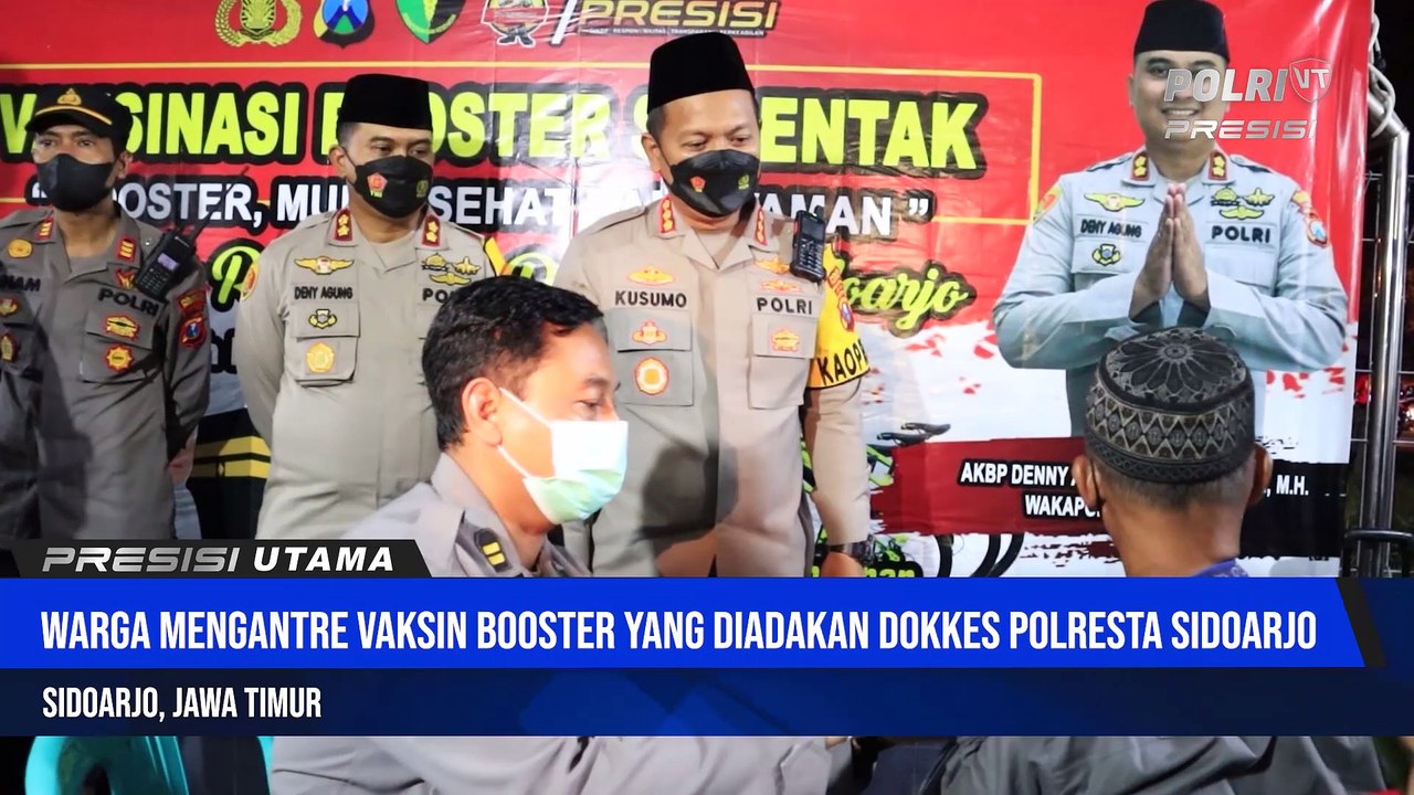 Safari Ramadhan ke Desa Tarik, Polresta Sidoarjo Sediakan 600 Vaksin Booster