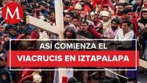 Despliegan operativo por viacrucis en Iztapalapa