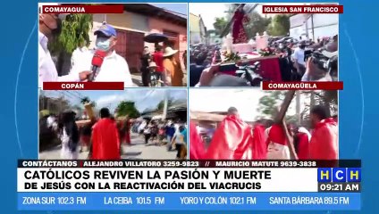 Con "cuadros vivos" recuerdan la muerte de Jesús en barrios y colonias de la capital