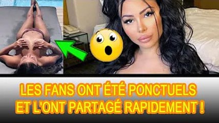 Dévoilant la photo après avoir posté Maeva Ghennam supprimée à la va-vite ! 