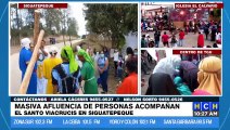 En las diferentes parroquias de Honduras creyentes conmemoran la crucifixión y muerte de Jesús