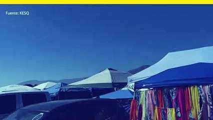 Campistas preparados para el festival deCoachella.