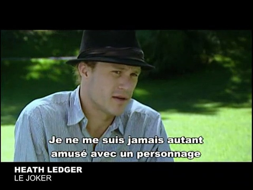 Heath Ledger Interview 2: The Dark Knight, Le Chevalier Noir