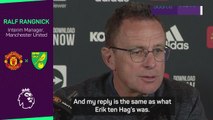 Rangnick refuses to talk about Man United-linked Ten Hag