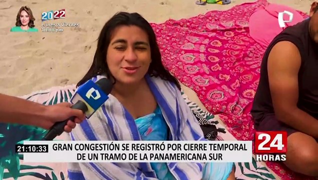 Caos vehicular: Vía Crucis para llegar a las playas del sur por cierre en tramo de Panamericana Sur